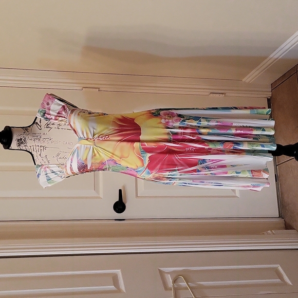 Floral Flowy Flare Dress - Picture 1 of 10